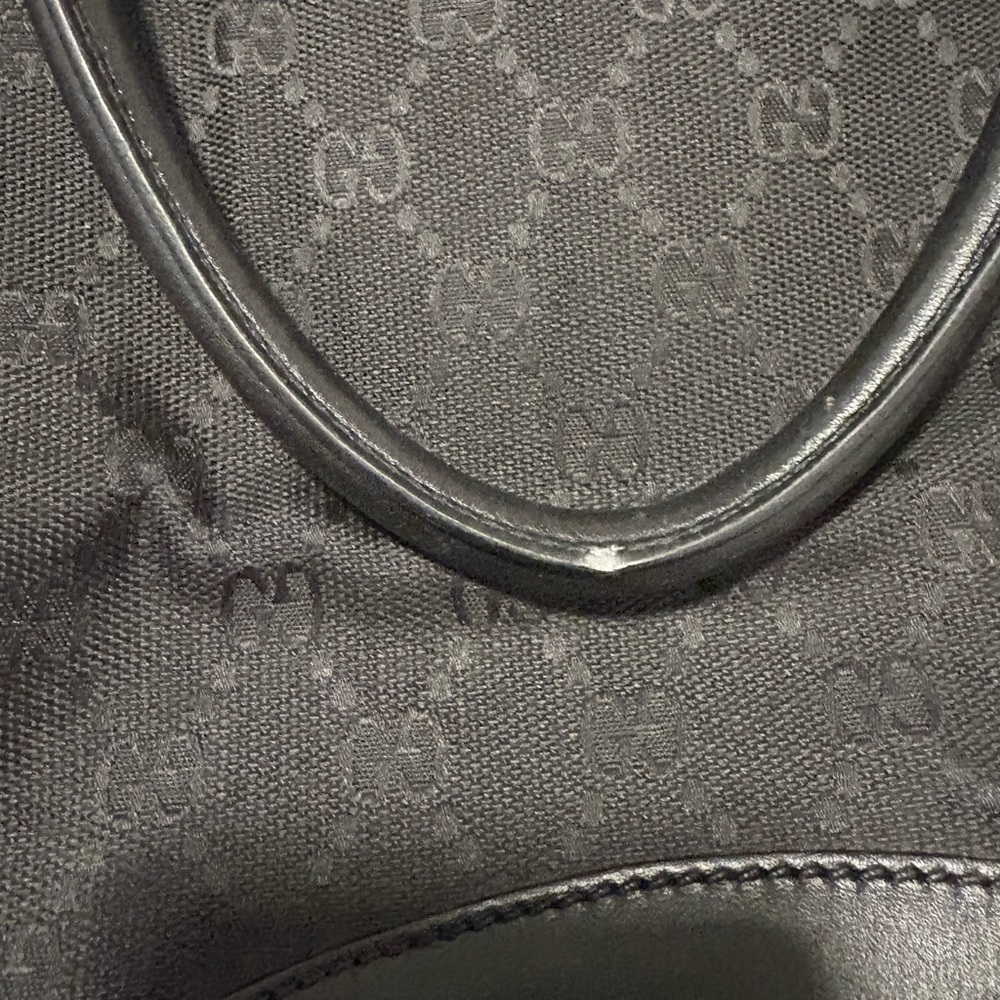 Genuine Gucci Black Cloth and Leather Women’s Briefcase - Picture 6 of 8